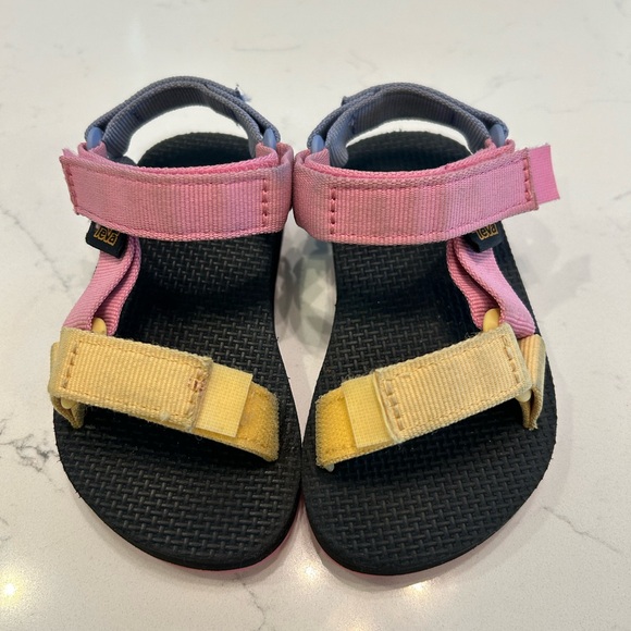 Rosebloom Multi Color Block Teva Sandals - Picture 4 of 6